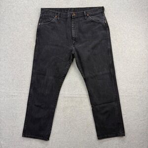 Wrangler Cowboy Cut Jeans Mens 40x30 Black 13MWZWK Straight Leg Denim Pants
